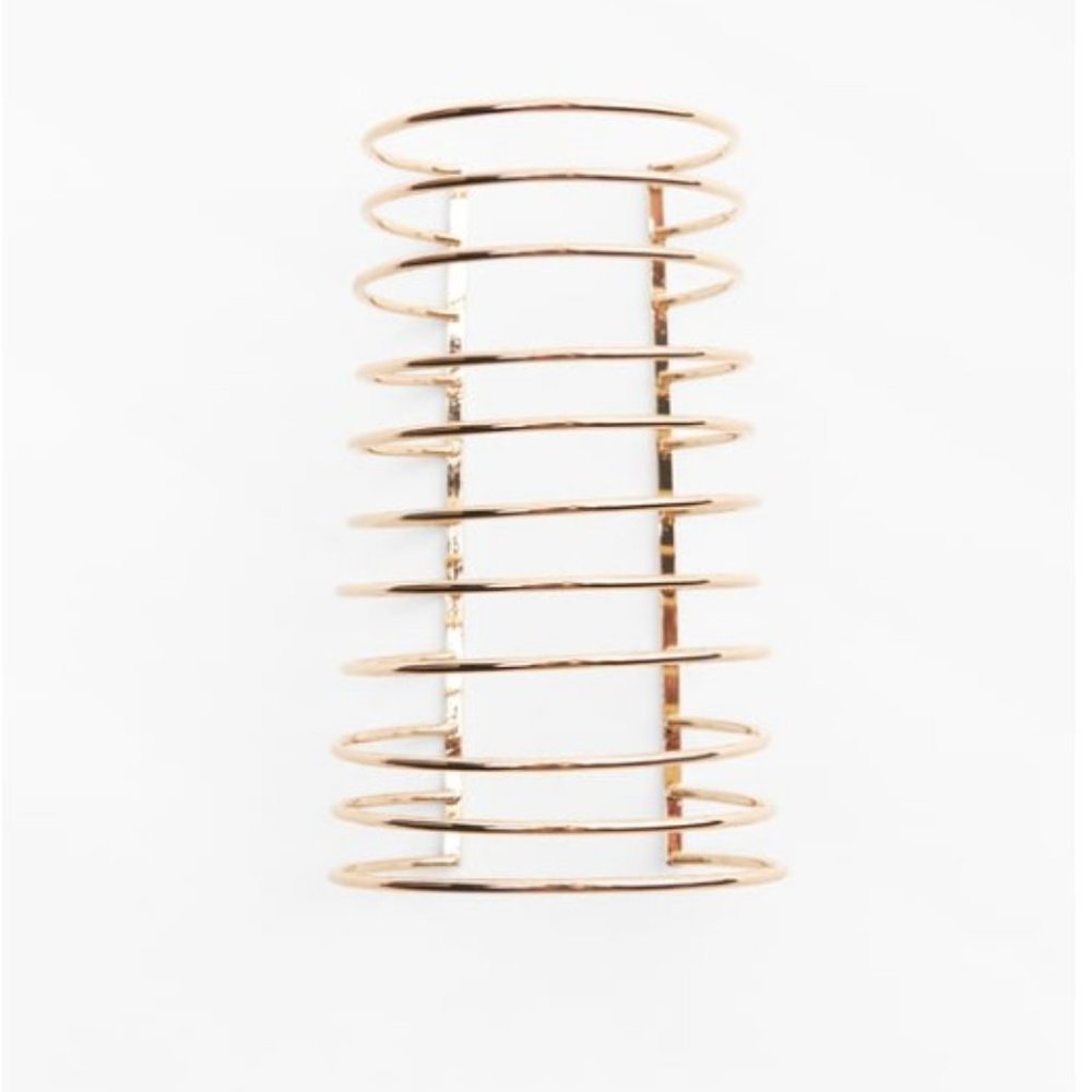 Zara Statement Gold Bracelet Cuff - image 4